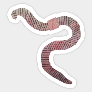 Worm Sticker